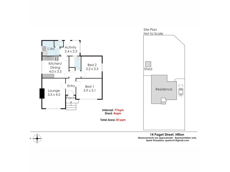 14 Paget Street, Hilton WA 6163 Floorplan