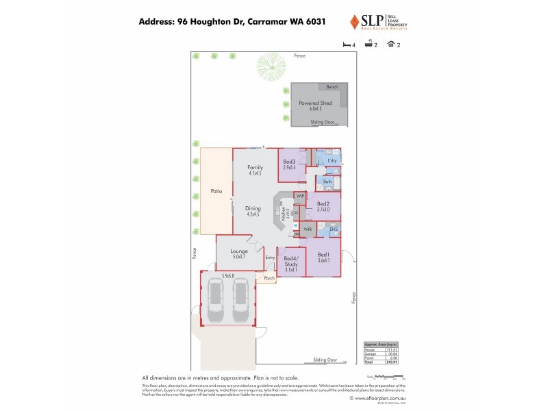 96 Houghton Drive, Carramar WA 6031 Floorplan