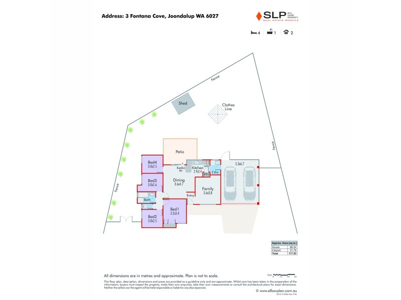 3 Fontana Cove, Joondalup WA 6027 Floorplan