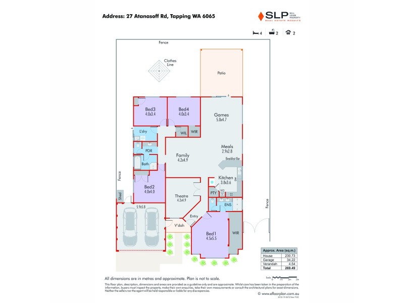 27 Atanasoff Road, Tapping WA 6065 Floorplan