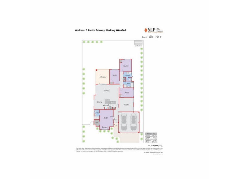 5 Zurich Fairway, Hocking WA 6065 Floorplan