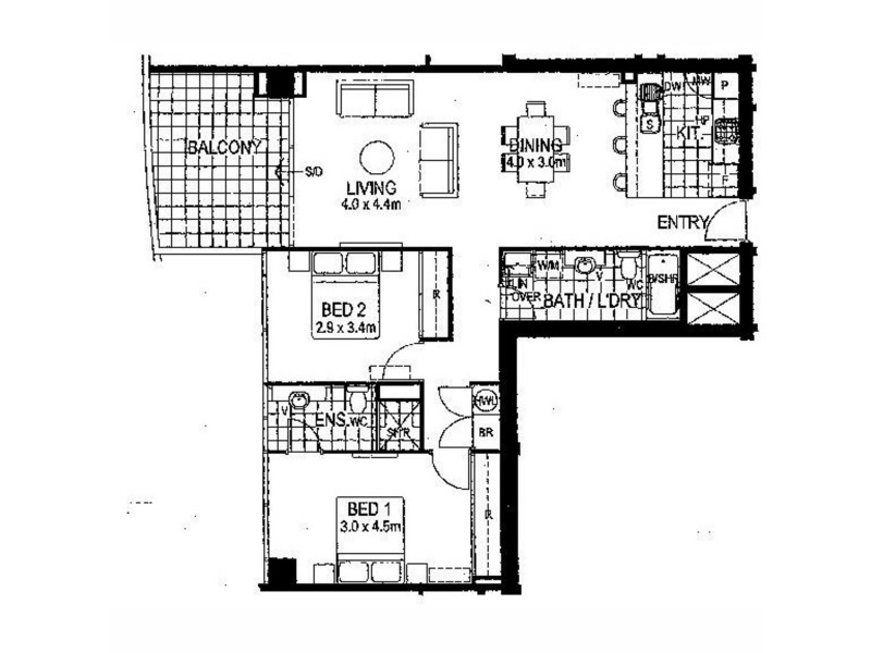 107/181 Adelaide Terrace, East Perth WA 6004 Floorplan