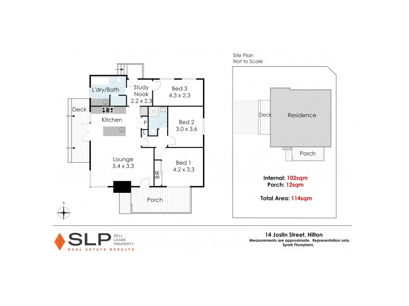 14 Joslin Street, Hilton WA 6163 Floorplan