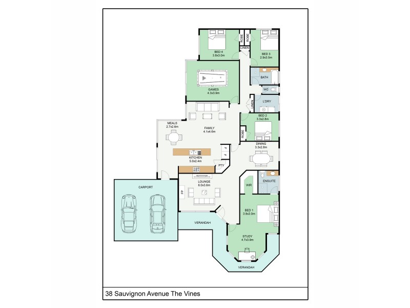 38 Sauvignon Avenue, The Vines WA 6069 Floorplan