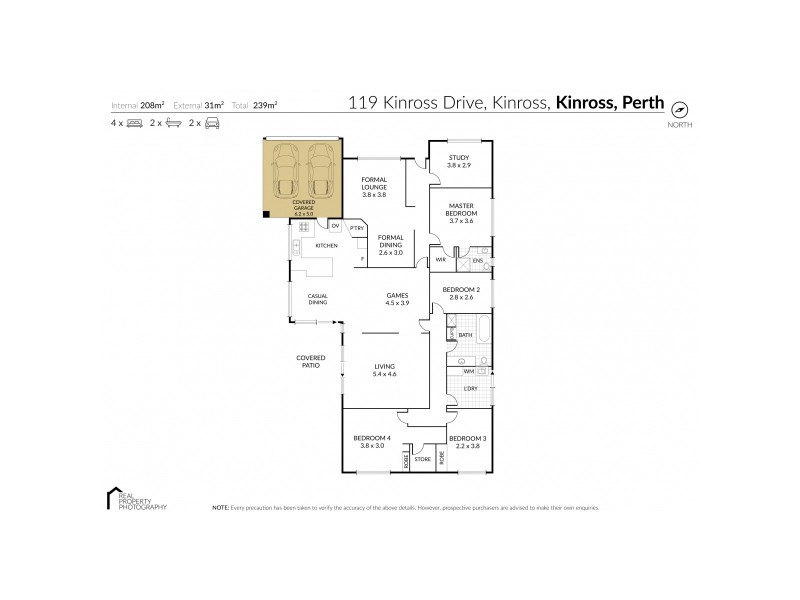 119 Kinross Drive, Kinross WA 6028 Floorplan