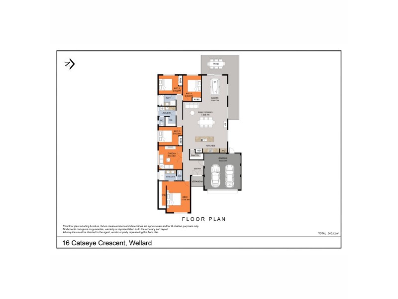 16 Catseye Crescent, Wellard WA 6170 Floorplan