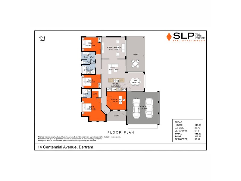 14 Centennial Avenue, Bertram WA 6167 Floorplan