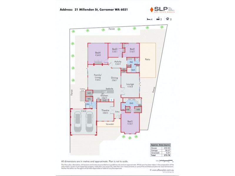 21 Millendon Street, Carramar WA 6031 Floorplan