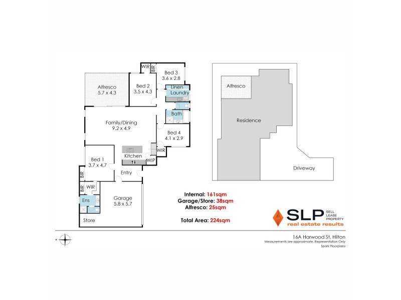 16 A Harwood Street, Hilton WA 6163 Floorplan