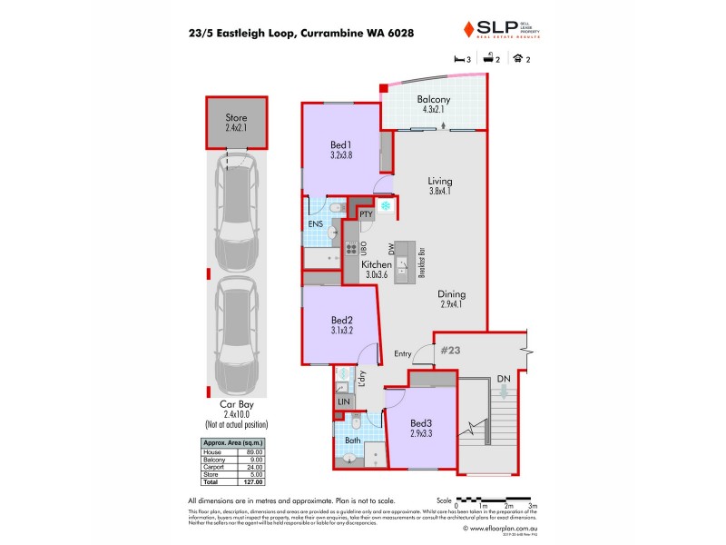 23/5 Eastleigh Loop, Currambine WA 6028 Floorplan