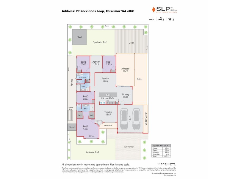 29 Rocklands Loop, Carramar WA 6031 Floorplan