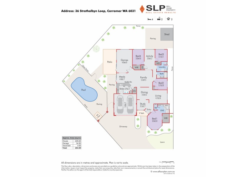 36 Strathalbyn Loop, Carramar WA 6031 Floorplan