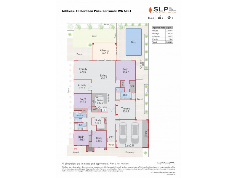 18 Bardeen Pass, Carramar WA 6031 Floorplan