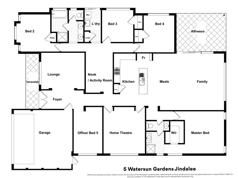 5 Watersun Gardens, Jindalee WA 6036 Floorplan