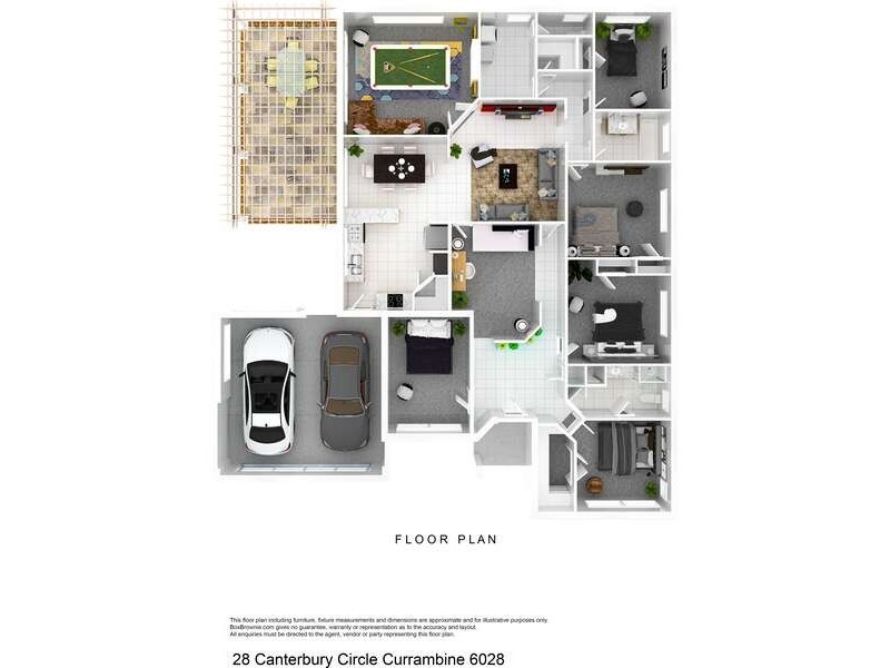 28 Canterbury Circle, Currambine WA 6028 Floorplan