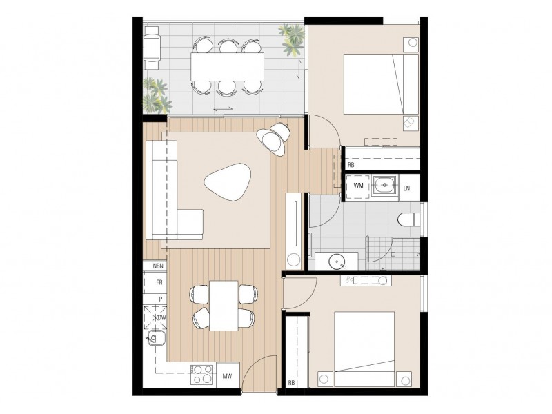 705/78 Stirling Street, Perth WA 6000 Floorplan