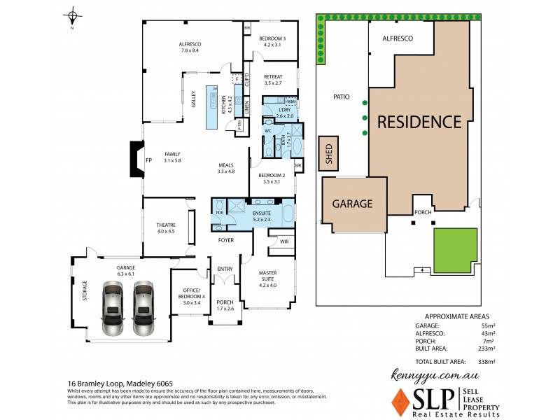 16 Bramley Loop, Madeley WA 6065 Floorplan
