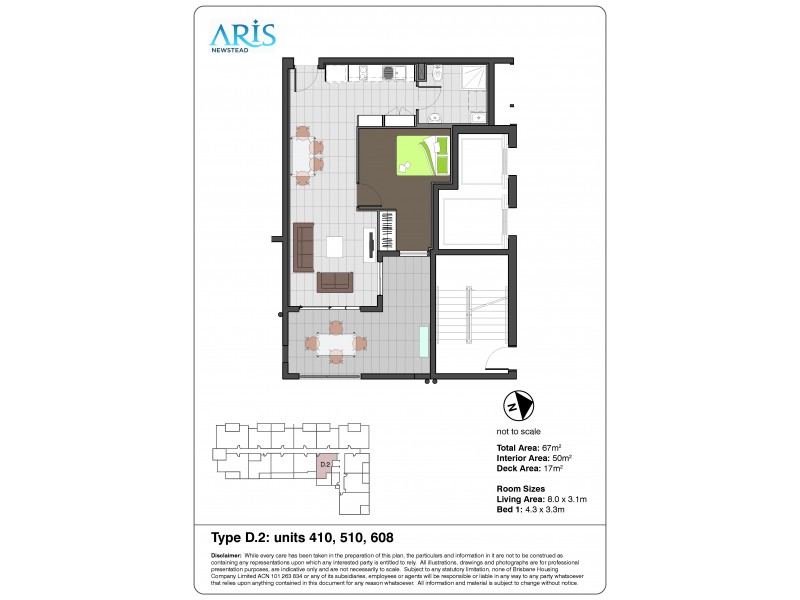 310/19 Masters Street, Newstead QLD 4006 Floorplan