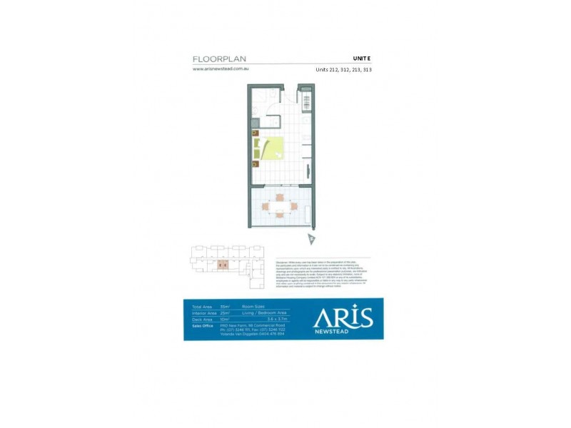 212/19 Masters Street, Newstead QLD 4006 Floorplan