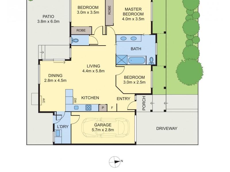 2/294 Warrigal Road, Oakleigh South VIC 3167 Floorplan