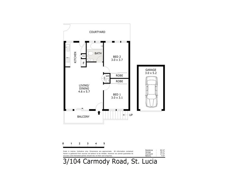 1-3/104 Carmody Road, St Lucia QLD 4067 Floorplan