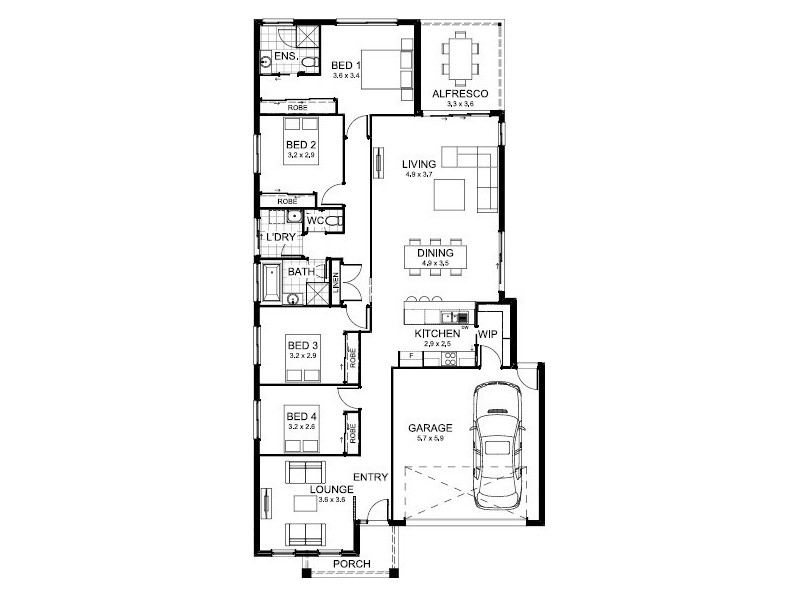 Milton QLD 4064 Floorplan