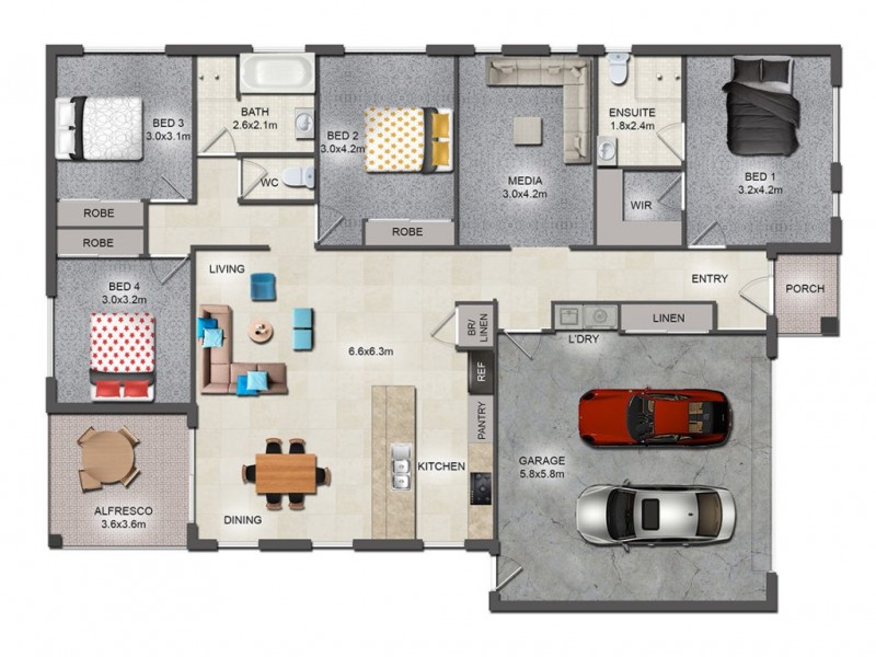 117 William Boulevard, Pimpama QLD 4209 Floorplan