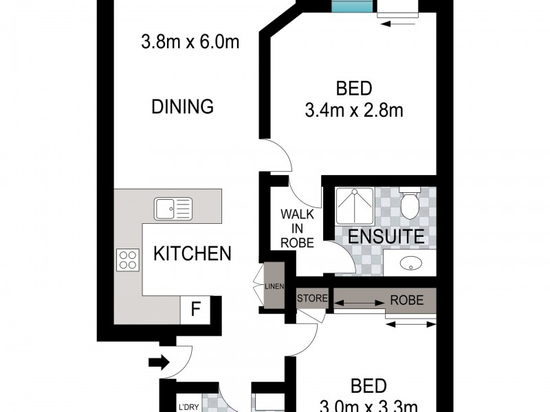 24/38 Palmer Street, Greenslopes QLD 4120 Floorplan