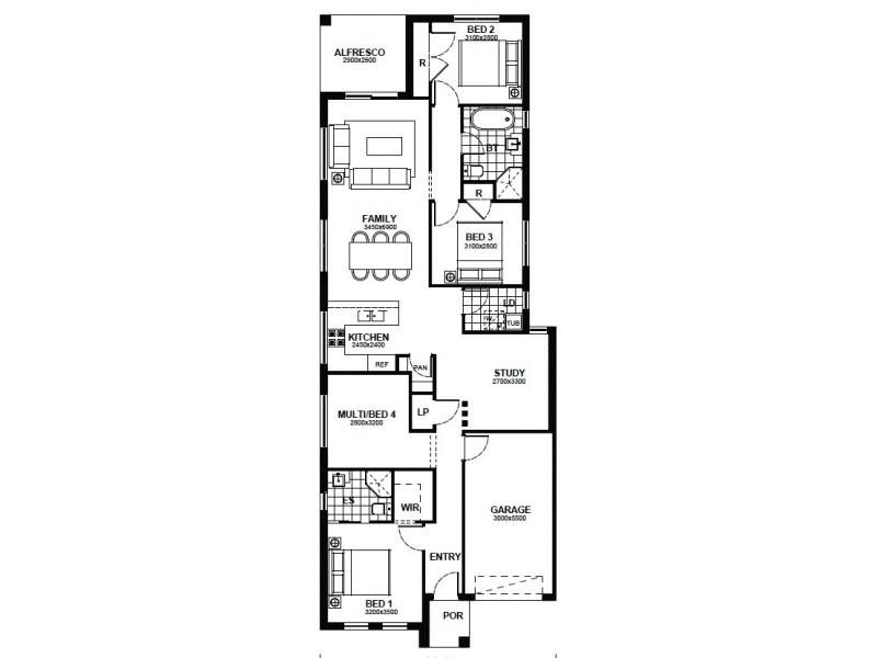 Melbourne VIC 3000 Floorplan