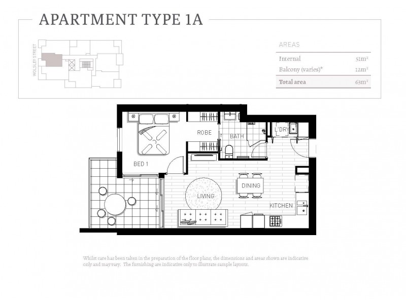 102/28 Wolseley Street, Woolloongabba QLD 4102 Floorplan