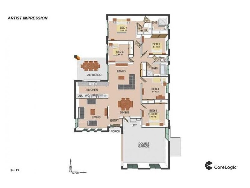 Milton QLD 4064 Floorplan