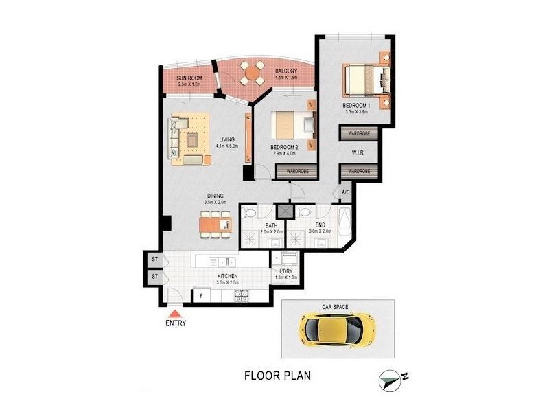 Room 2, 271/303-321 Castlereagh Street, Haymarket NSW 2000 Floorplan
