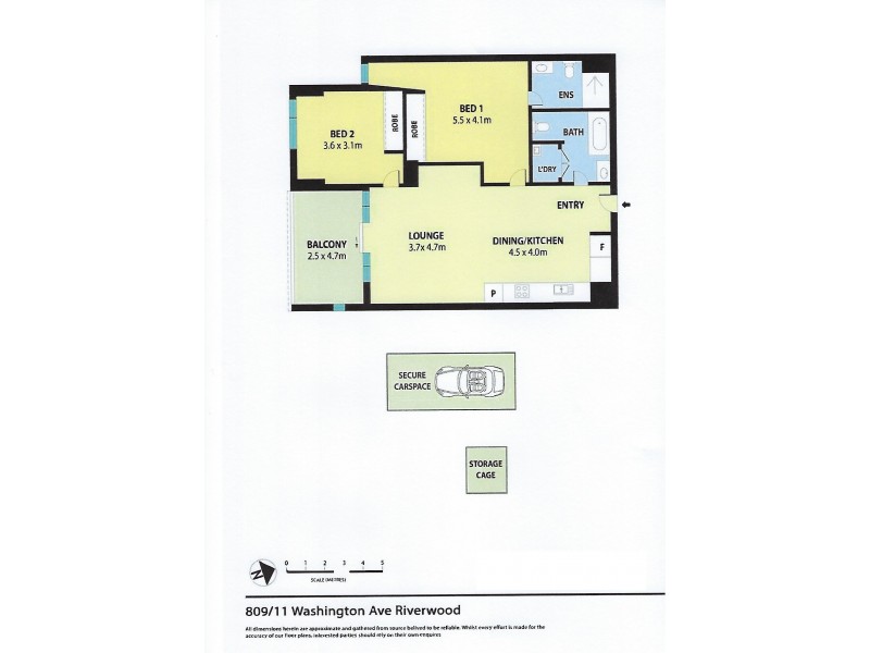 809/11 Washington Ave, Riverwood NSW 2210 Floorplan