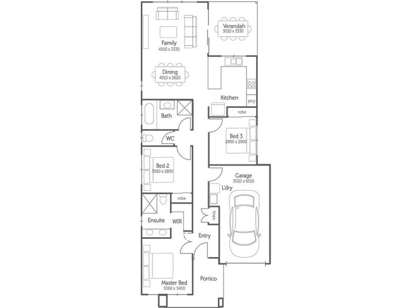 Milton QLD 4064 Floorplan