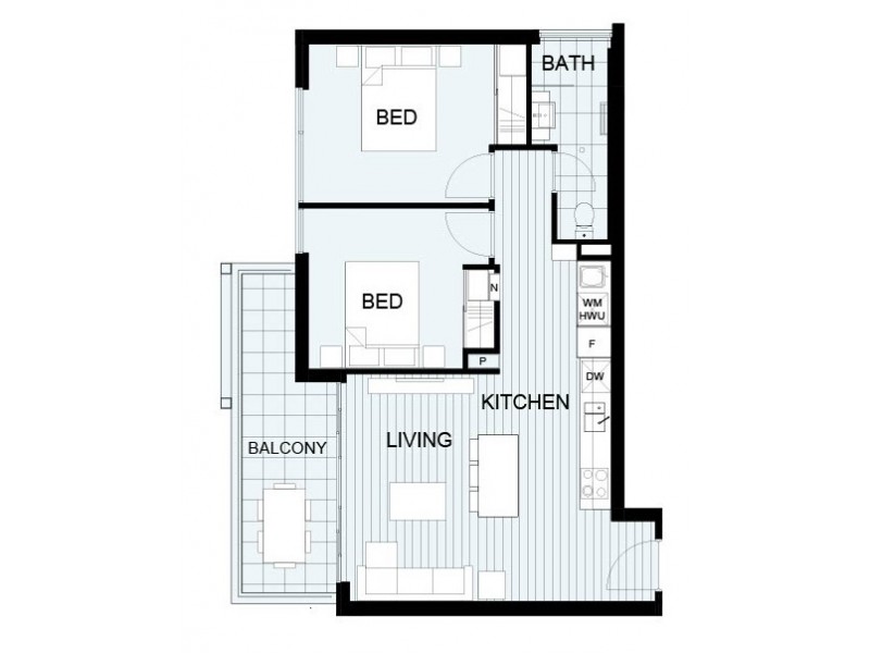 Perth WA 6000 Floorplan