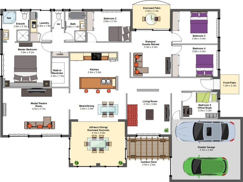 38 Paperbark Crescent, Heathwood QLD 4110 Floorplan