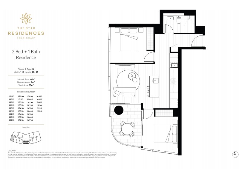 14110/1 Casino Drive, Broadbeach QLD 4218 Floorplan