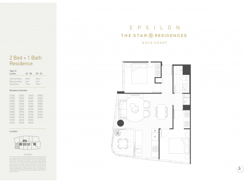 25602/1 Casino Drive, Broadbeach QLD 4218 Floorplan