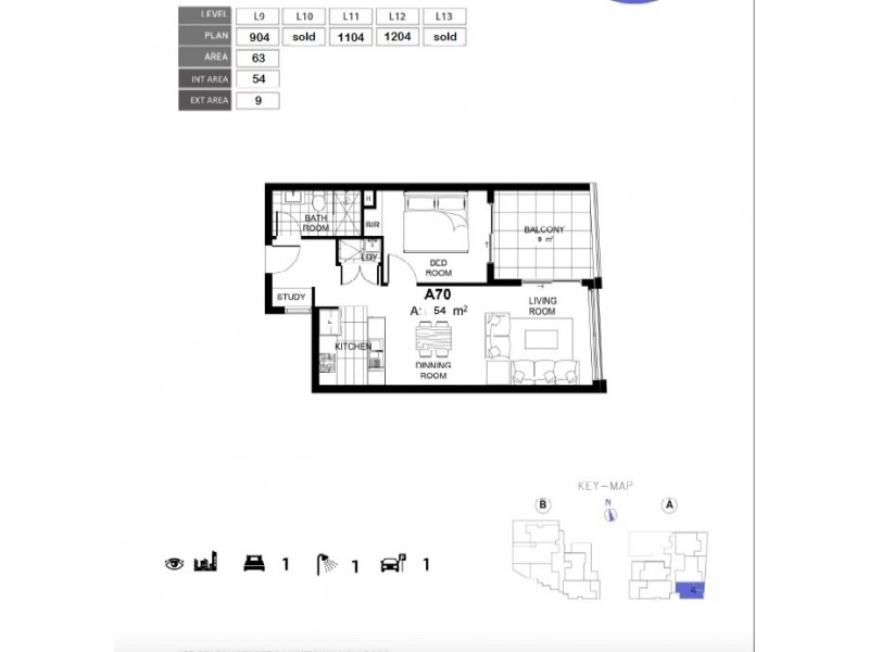 1204/192 Stacey Street, Bankstown NSW 2200 Floorplan