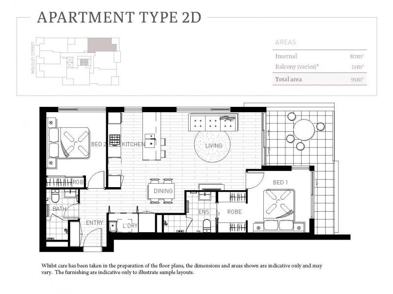 607/28 Wolseley Street, Woolloongabba QLD 4102 Floorplan