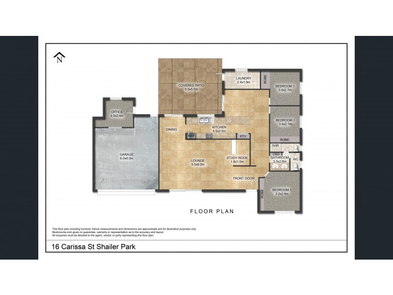 16 Carissa Street, Shailer Park QLD 4128 Floorplan