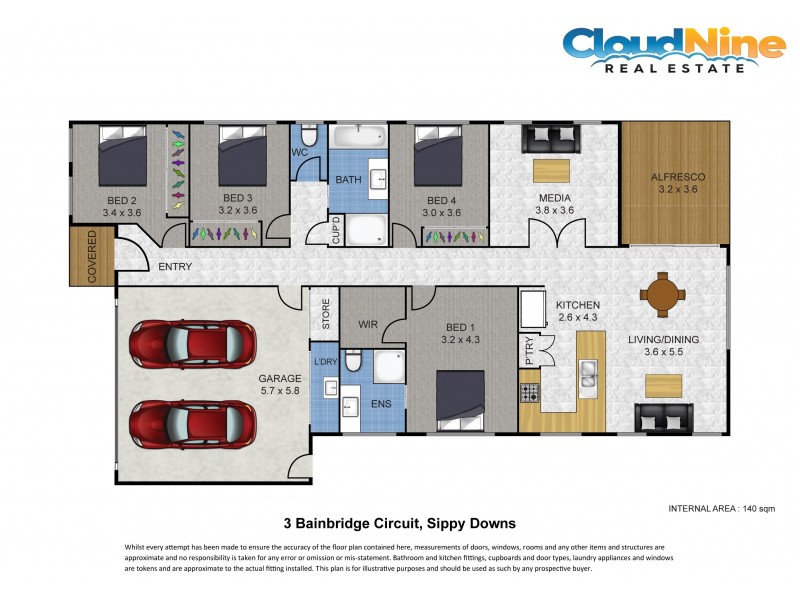 3 Bainbridge Circuit, Sippy Downs QLD 4556 Floorplan