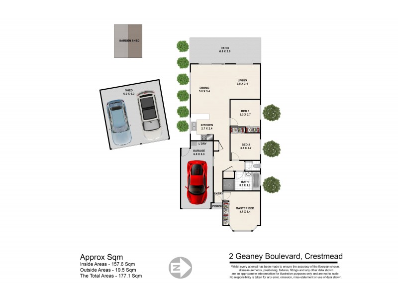 2 Geaney Boulevard, Crestmead QLD 4132 Floorplan