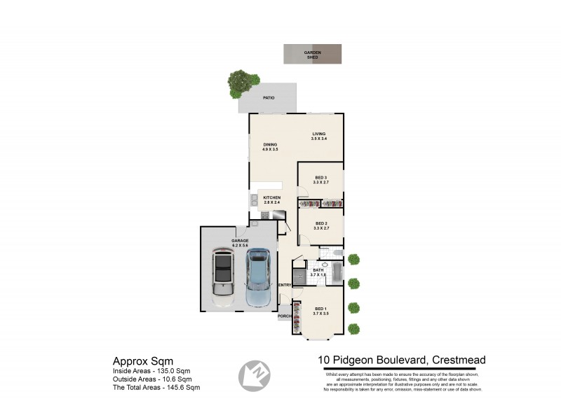 10 Pidgeon Bvd, Crestmead QLD 4132 Floorplan