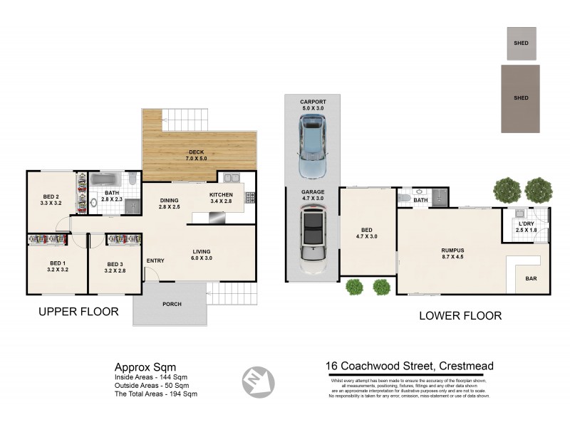 16 Coachwood St, Crestmead QLD 4132 Floorplan