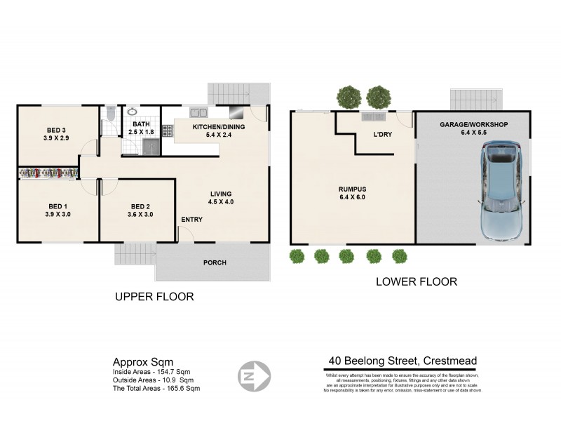40 BEELONG STREET, Crestmead QLD 4132 Floorplan