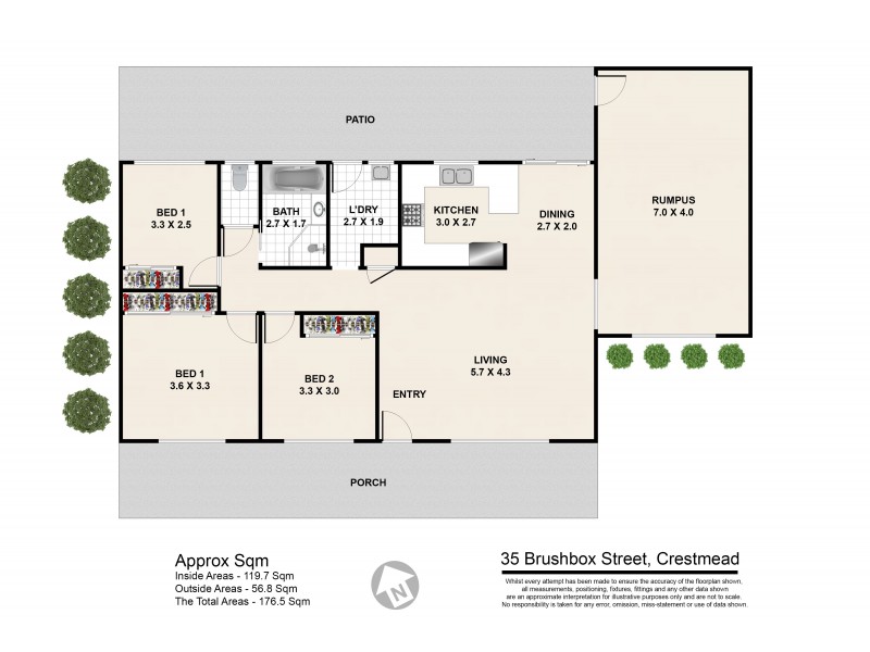 35 BRUSHBOX STREET, Crestmead QLD 4132 Floorplan