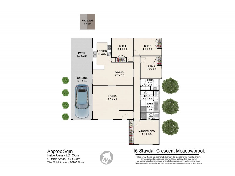 16 STAYDAR CRESCENT, Meadowbrook QLD 4131 Floorplan