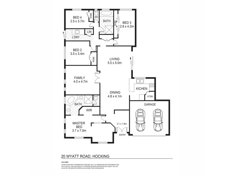 20 Wyatt Road, Hocking WA 6065 Floorplan