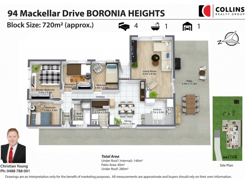 94 MacKellar Drive, Boronia Heights QLD 4124 Floorplan